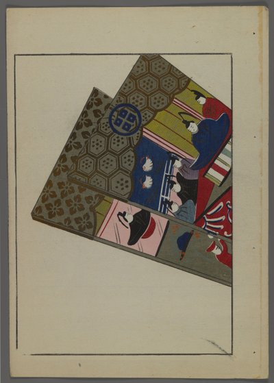 Japanse speelgoed, uit Unai no tomo (Vrienden van een kind) door Shimizu Seifu, 1891-1923. Hanetsuki peddels. door Shimizu Seifu